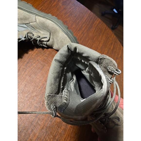 Mondo PT UFCW 8430 Boots Mens 10.5 R Green Suede Steel Toe Military Combat Boots - Picture 4 of 5